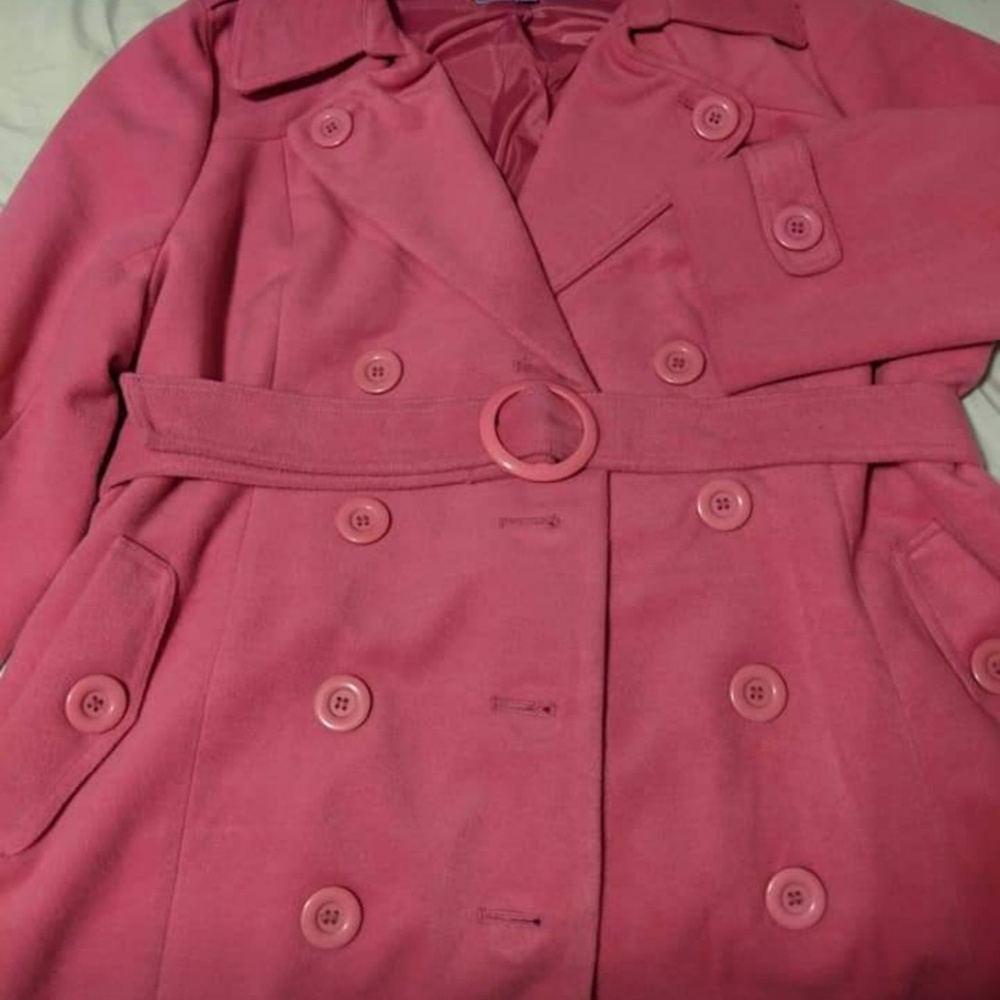 NWOT Pink pea coat